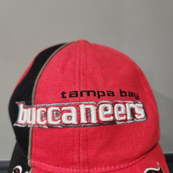 VTG Y2K Tampa Bay Buccaneers Reebok NFL Football Strapback Hat Cap OSFA - Picture 4 of 14